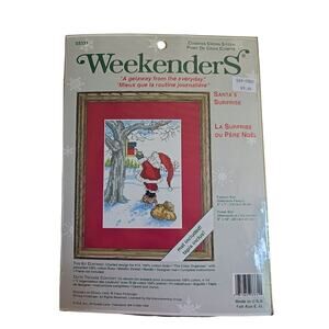 SANTA'S SURPRISE counted cross stitch kit WEEKENDERS 03331